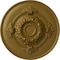 Ekena Millwork Monique Ceiling Medallion (Fits Canopies up to 3 3/4"), Hand-Painted Gold, 13 3/4"OD x 1"P CM13MOGLS - alternate 1